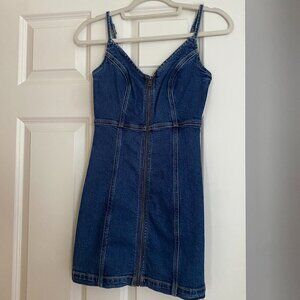 American Eagle Denim Overall Mini Dress